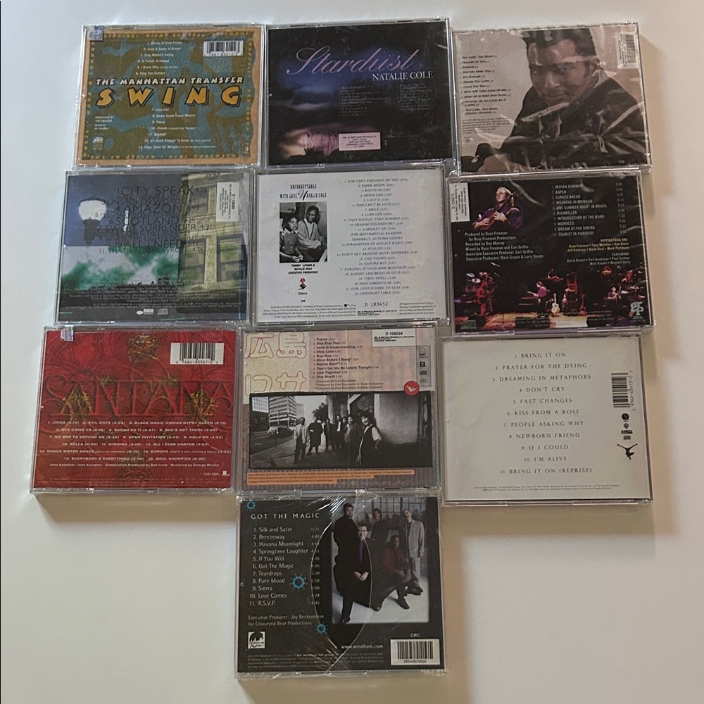 10 Music CDs New in shrink wrap Natalie Cole Seal Santana Manhattan Transfer etc - Picture 3 of 6